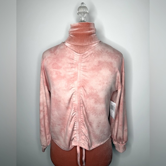 Jessica Simpson Girls Blush Tie-Dye Top Long Sleeve Girls Size 12 - Picture 1 of 11